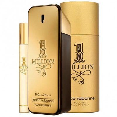 Paco Rabanne 1 Million Eau de Toilette 100ml + Eau de Toilette 10ml + Deodorant Spray 150ml
