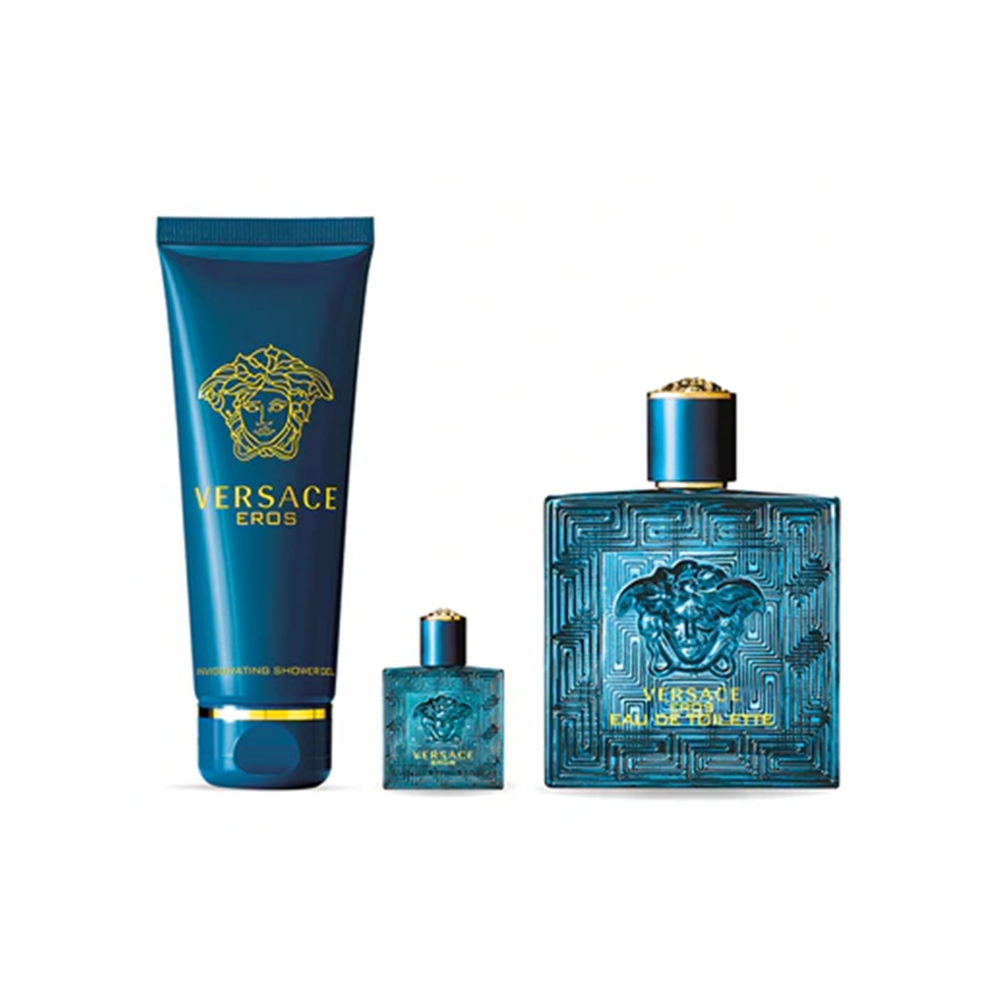 Versace Eros Eau de Toilette 100ml + Eau de Toilette 5ml + Shower Gel 150ml