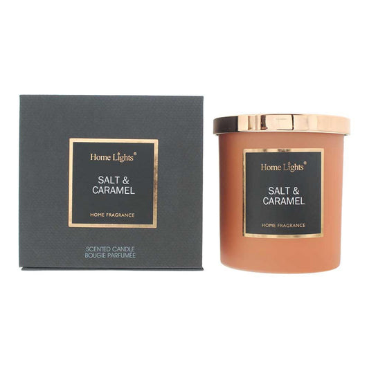 Home Lights, Salt & Caramel, Lumânare parfumată, 215 g