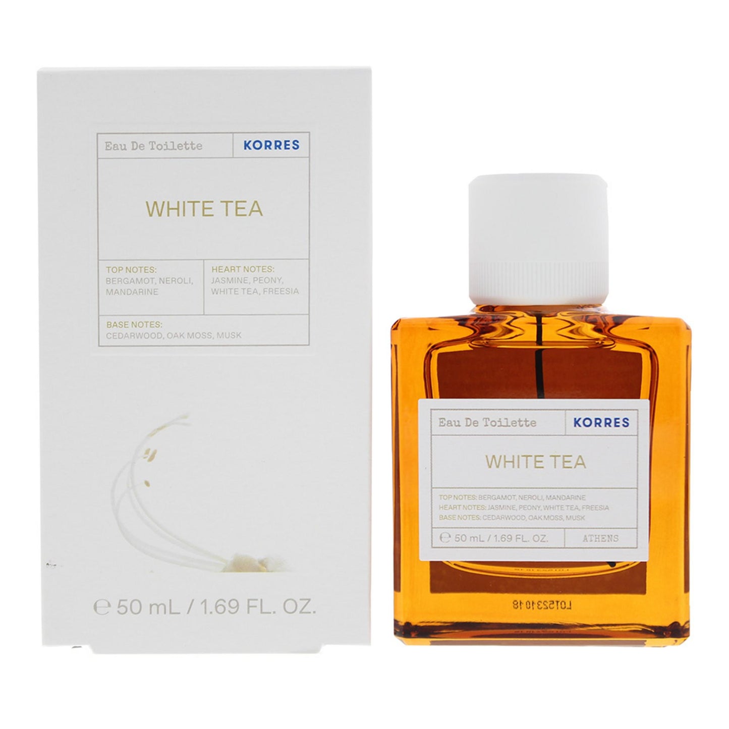 Korres, White Tea, Apă de toaletă, Unisex, 50 ml