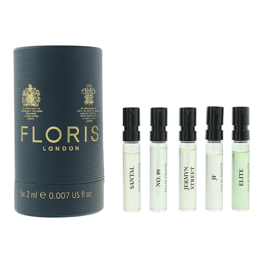 Discovery Collection Set Floris Of London: No. 89, Apa de Toaleta, Barbati, 2 ml *Vial +  Santal, Apa de Toaleta, Barbati, 2 ml *Vial + Jermyn Street, Apa de Toaleta, Barbati, 2 ml *Vial + JF, Apa de Toaleta, Barbati, 2 ml *Vial + Elite, Eau De Toi...