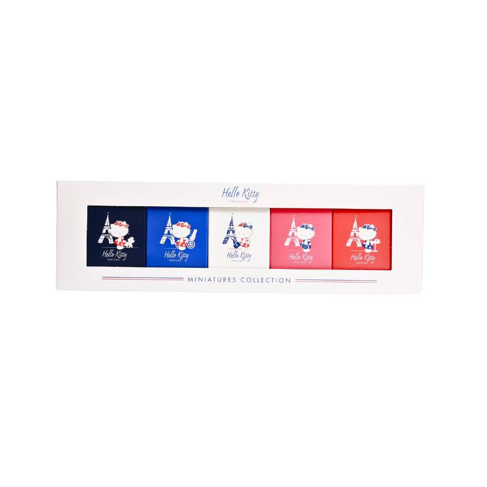 Set Hello Kitty: Around Paris Blanc, Apa de toaleta, For Girls, 5 ml *Miniature + Around Paris Bleu, Apa de toaleta, For Girls, 5 ml *Miniature + Around Paris Rose, Apa de toaleta, For Girls, 5 ml *Miniature + Around Paris Rouge, Apa de toaleta, Fo...
