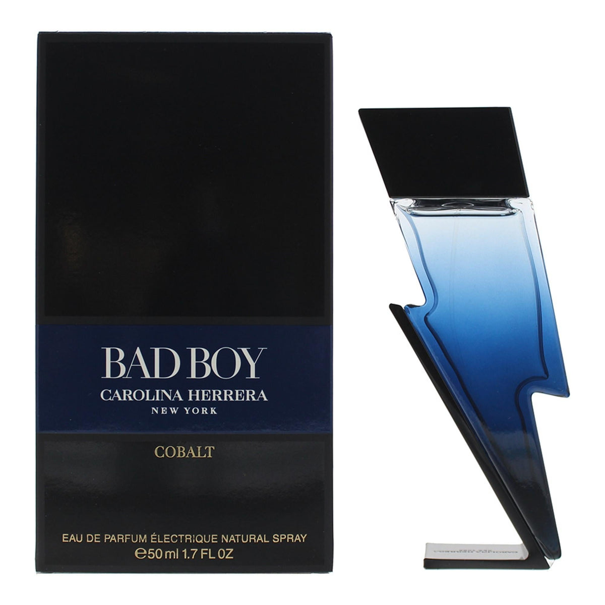 Carolina Herrera, Bad Boy Cobalt, Apa de parfum, Barbati, 50 ml
