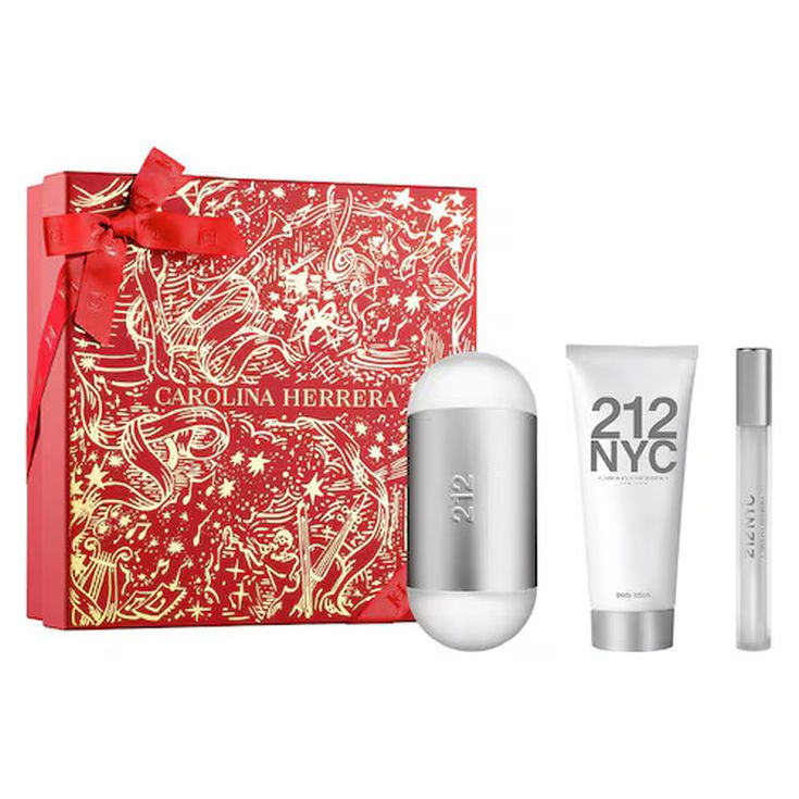 Set Carolina Herrera 212 EDT 100 ml + 10 ml + Body Lotion 100 ml
