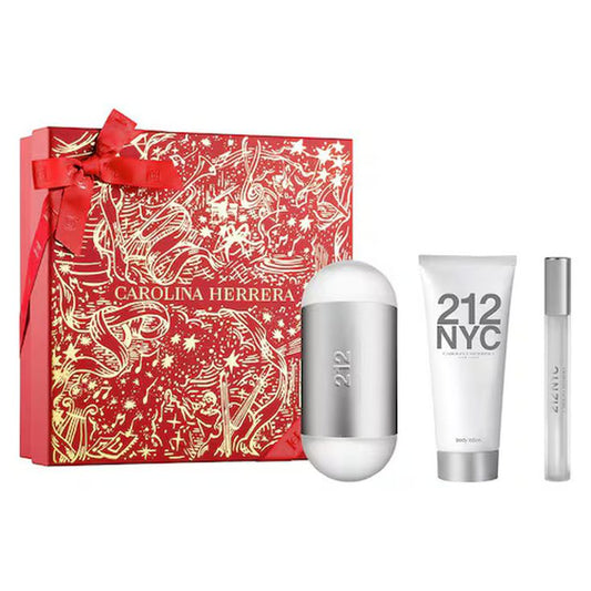 Set Carolina Herrera 212 EDT 100 ml + 10 ml + Body Lotion 100 ml