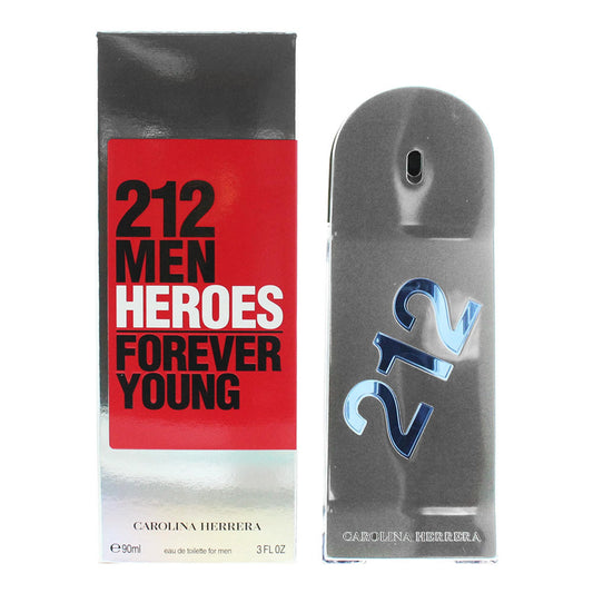Carolina Herrera, 212 Heroes Forever Young, Eau De Toilette, Barbati, 90 ml