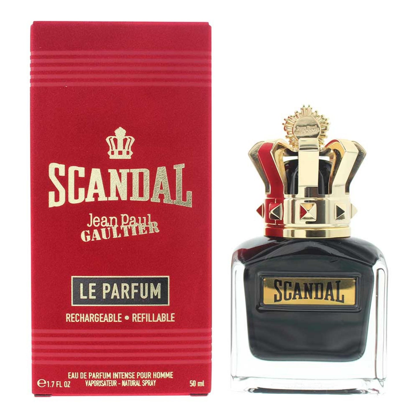 Jean Paul Gaultier, Scandal Le Parfum, Eau De Parfum, For Men, Refillable, 50 ml