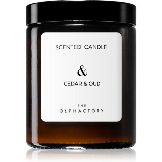 The Olphactory, Cedar & Oud, Lemnos, Lumânare parfumată, 135 g
