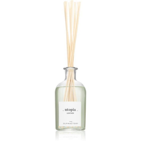 The Olphactory, Utopia Leather, Fragrance Sticks, Leather, Aroma Reed Diffuser, 250 ml