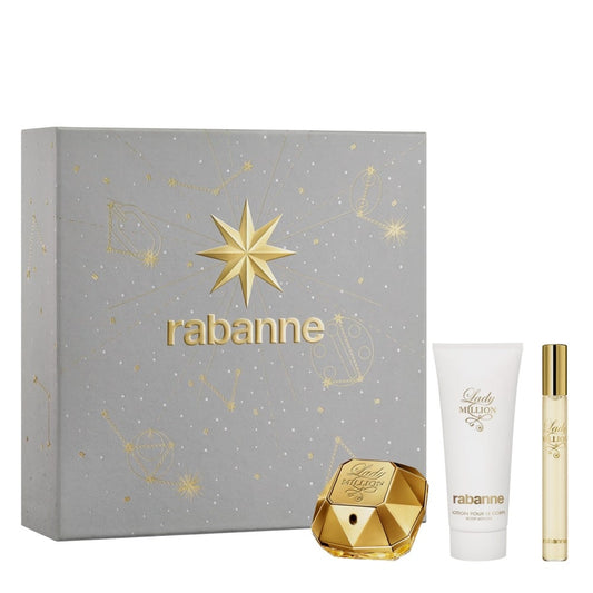 Paco Rabanne Lady Million Apa de Parfum 50ml + Apa de Parfum 10ml + Body Lotion 75ml Femei