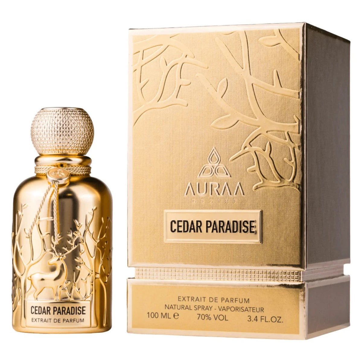 Auraa Desire, Cedar Paradise, Extract de parfum, Barbati, 100 ml