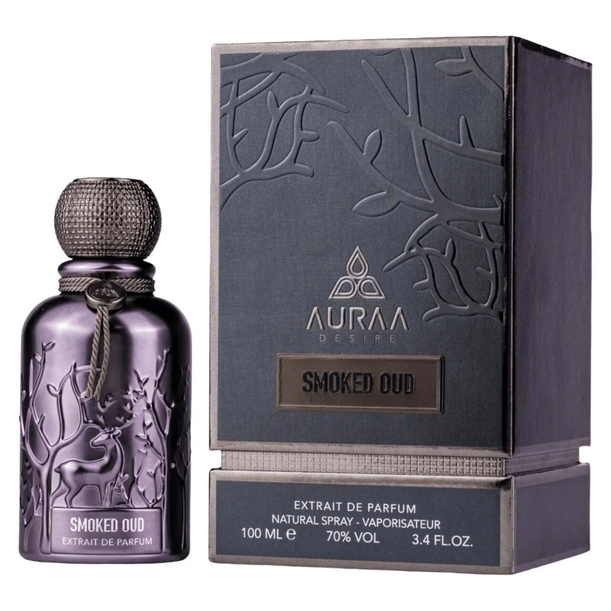 Auraa Desire, Smoked Oud, Extract de parfum, Barbati, 100 ml