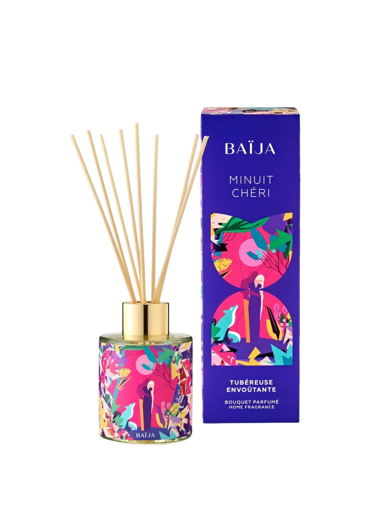 Baija, Minuit Cheri, Difuzor de aromă cu bețișoare, 120 ml
