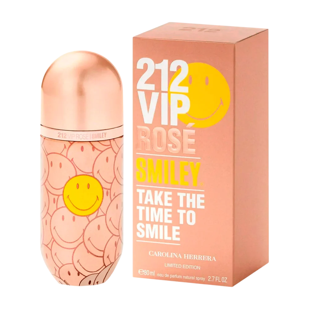Carolina Herrera, 212 Vip Rose Smiley, Apă de parfum, Pentru femei, 80 ml