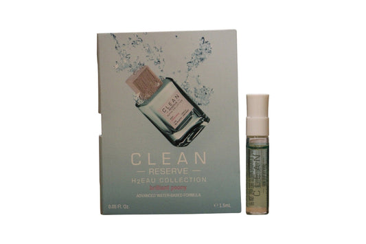 Clean, H2Eau Brilliant Peony, Apă de parfum, Unisex, 1.5 ml Flacon