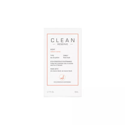 Clean, Reserve - Radiant Nectar, Apă de parfum, Unisex, Reumplere, Reincărcabilă, 50 ml