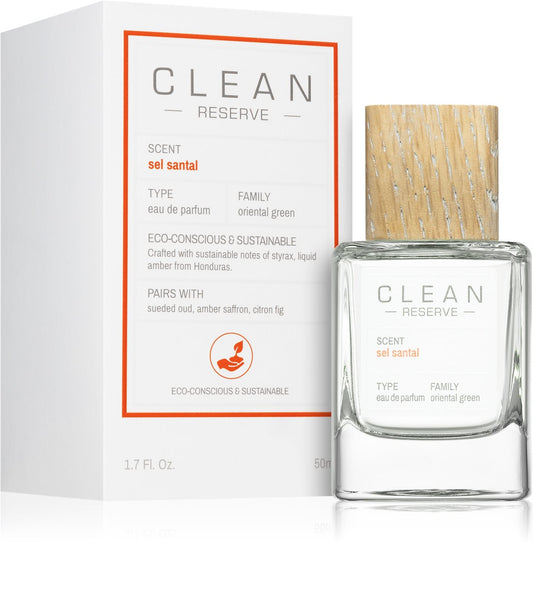 Clean, Reserve - Sel Santal, Apa de parfum, Unisex, Reumplere, Reincărcabilă, 50 ml