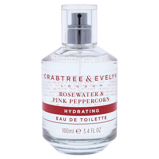 Crabtree & Evelyn, Rosewater & Pink Peppercorn, Apa de toaleta, Femei, 100 ml