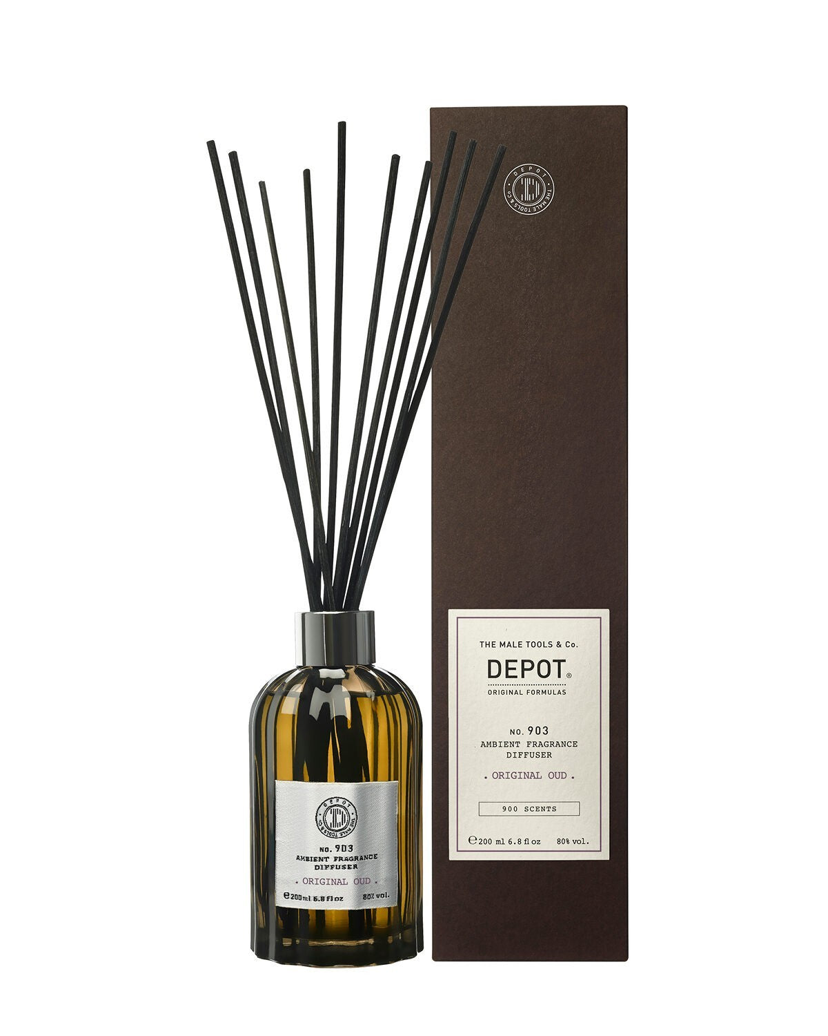 Depot, 900 Scents No. 903, Băț, Oud original, Difuzor de aromă cu bețișoare, 200 ml