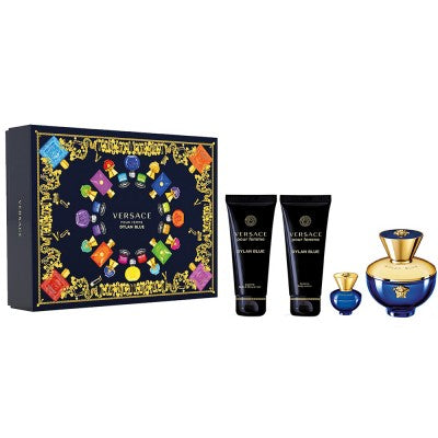 Versace Dylan Blue pour Femme Eau de Parfum 100ml + Eau de Parfum 5ml + Body Lotion 100ml + Shower Gel 100ml