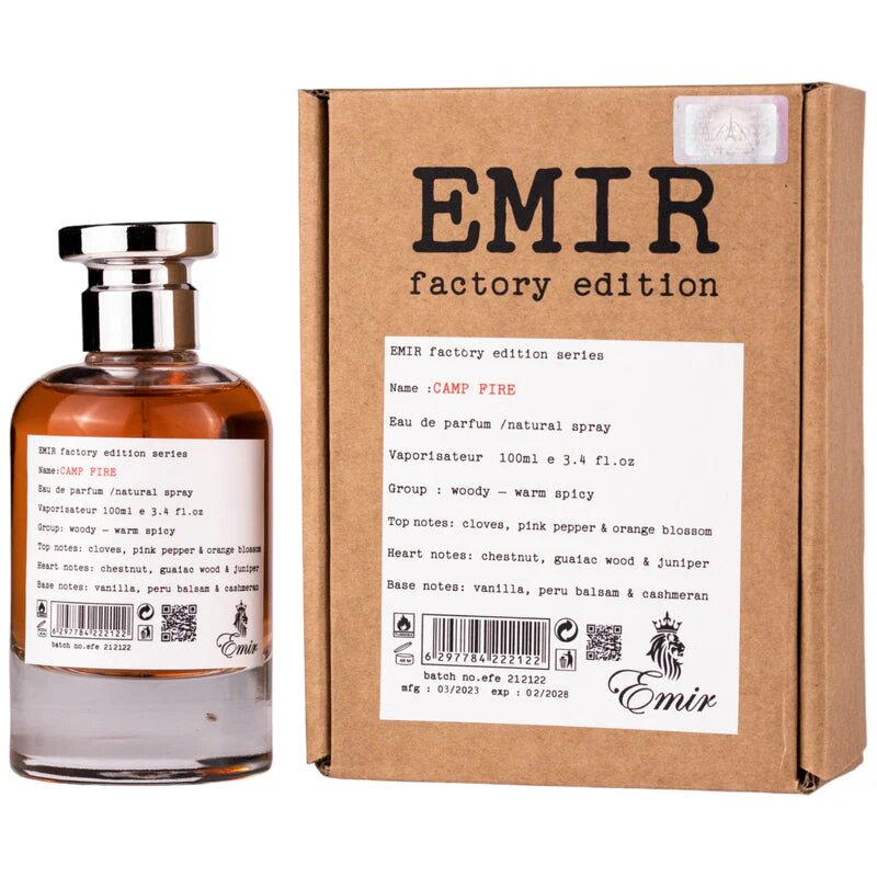 Emir, Camp Fire Factory Edition, Apă de parfum, Unisex, 100 ml