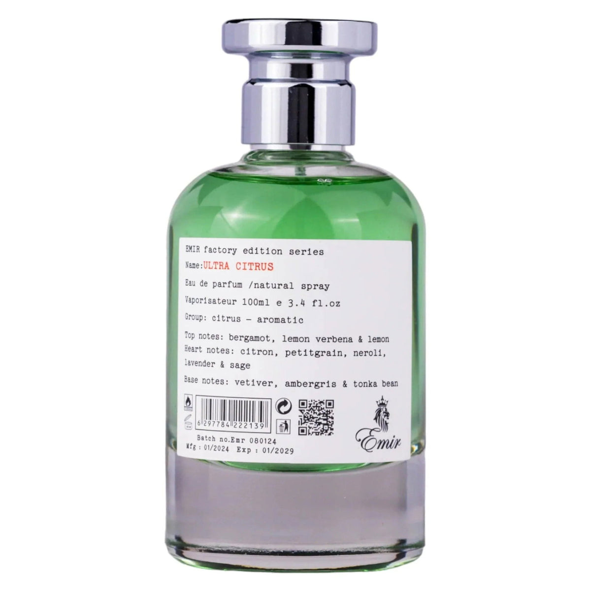 Emir, Ultra Citrus Factory Edition, Apă de parfum, Unisex, 100 ml
