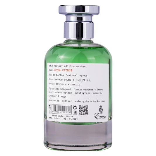 Emir, Ultra Citrus Factory Edition, Apă de parfum, Unisex, 100 ml