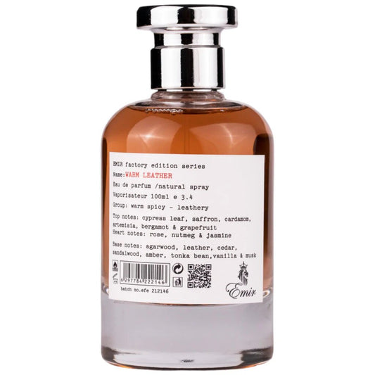 Emir, Warm Leather Factory Edition, Apa de parfum, Unisex, 100 ml