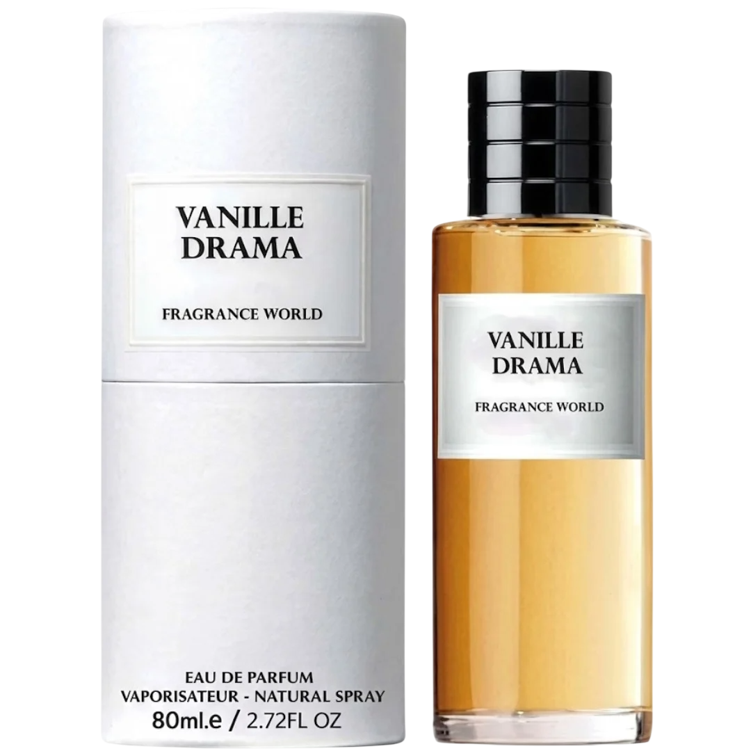 Fragrance World, Vanille Drama, Apă de parfum, Unisex, 80 ml