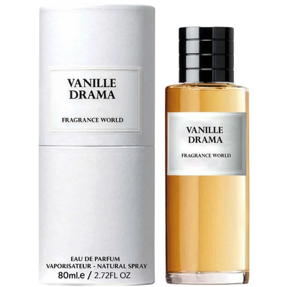 Fragrance World, Vanille Drama, Apă de parfum, Unisex, 80 ml