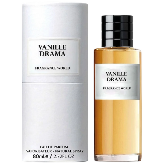 Fragrance World, Vanille Drama, Apă de parfum, Unisex, 80 ml