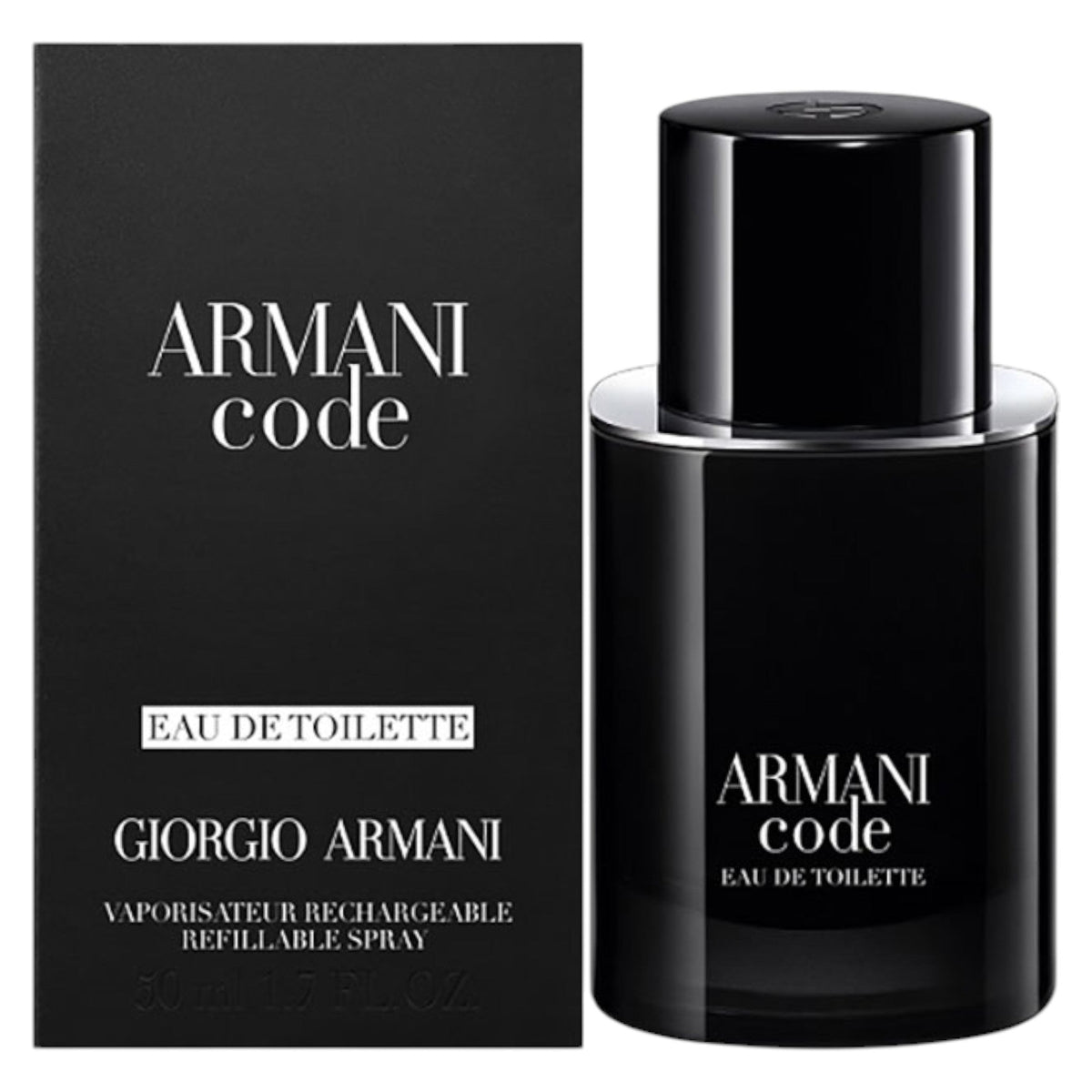 Giorgio Armani, Code, Apa de toaleta, Barbati, Refillable, 50 ml