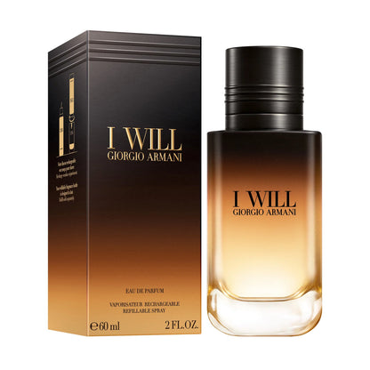 Giorgio Armani, I Will, Apă de parfum, Pentru bărbați, Reincărcabilă, 60 ml