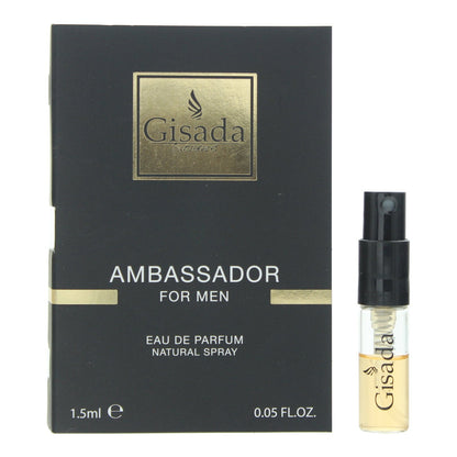 Gisada, Ambassador, Apă de parfum, Pentru bărbați, 1.5 ml Flacon