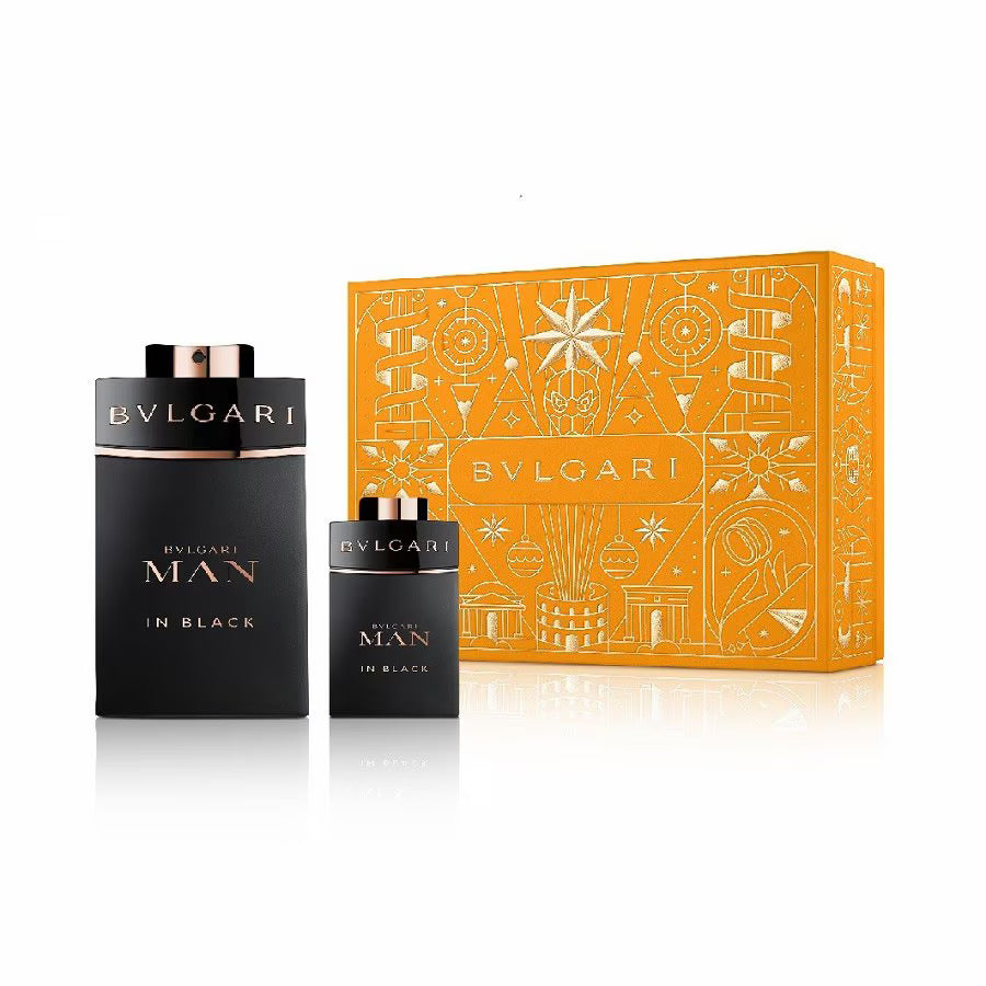 Juice Fragrance Xmas 2024 Set Bvlgari: Man In Black, Eau De Parfum, Barbati, 100 ml + Man In Black, Eau De Parfum, Barbati, 15 ml *Miniature