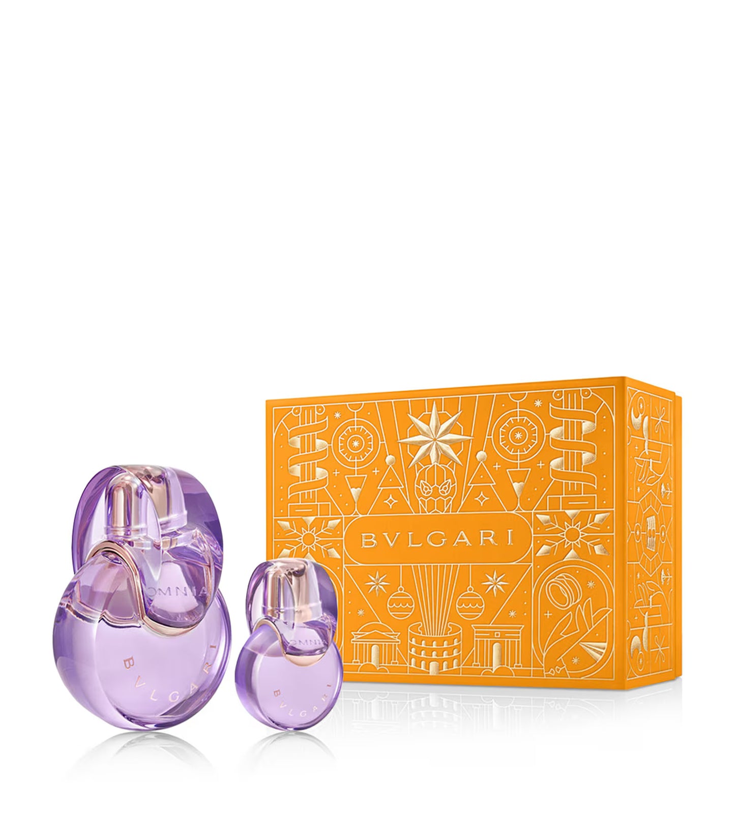 Juice Fragrance Xmas 2024 Set Bvlgari: Omnia Amethyste, Apa de toaleta, Femei, 100 ml + Omnia Amethyste, Apa de toaleta, Femei, 15 ml *Miniature