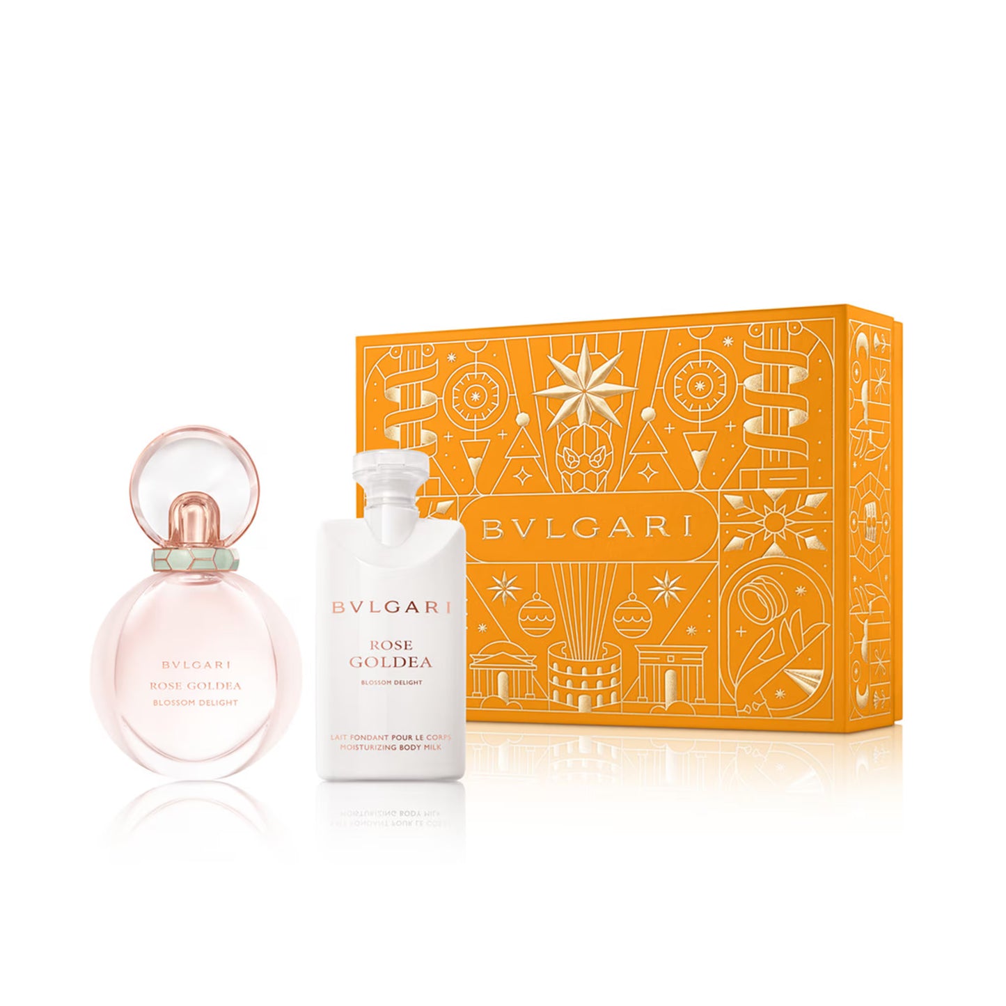 Xmas 2024 Set Bvlgari: Rose Goldea Blossom Delight 2019, Eau De Parfum, For Femei, 50 ml + Rose Goldea Blossom Delight 2019, Hydrating, Body Lotion, 75 ml