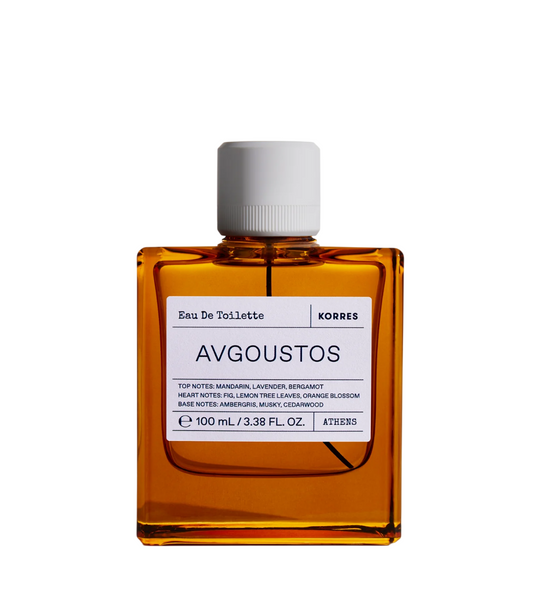Korres, Avgoustos, Apa de toaleta, Unisex, 100 ml