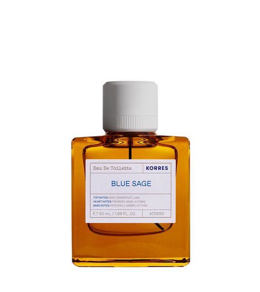 Korres, Blue Sage, Eau De Toilette, Barbati, 50 ml