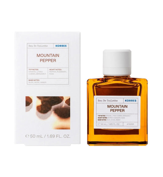 Korres, Mountain Pepper, Apa de toaleta, Unisex, 100 ml