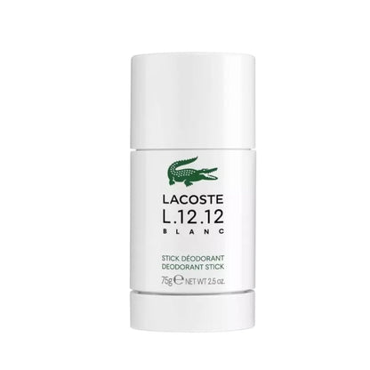 Lacoste, Eau de Lacoste L.12.12 Blanc, Protecție 24h, Deodorant stick, Pentru bărbați, 75 g