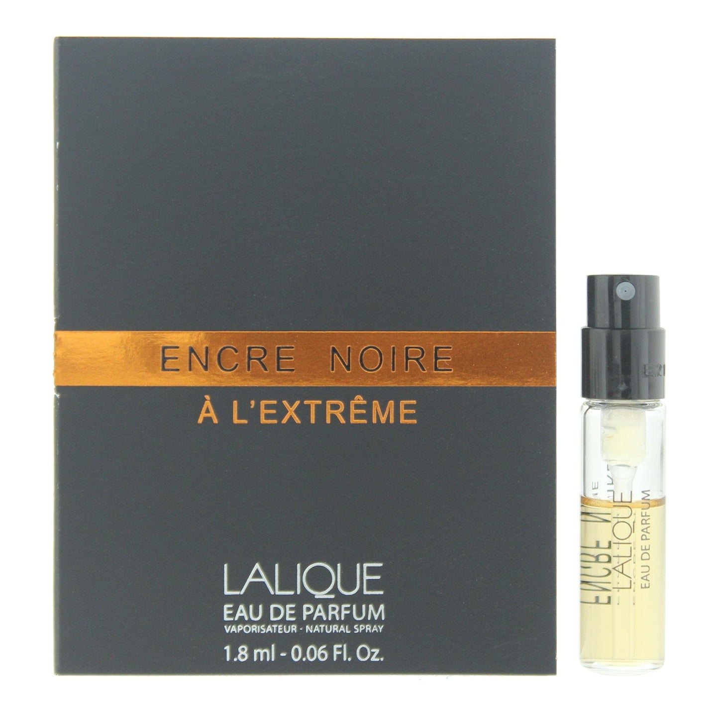Lalique, Encre Noire A L'Extreme, Apă de parfum, Pentru bărbați, 1.8 ml Flacon