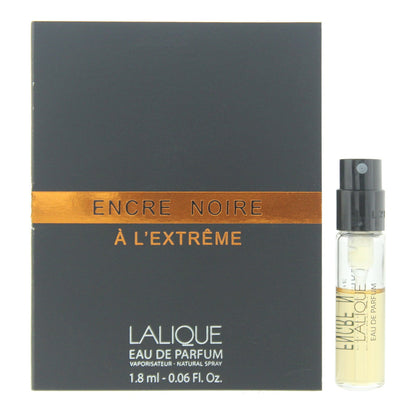 Lalique, Encre Noire A L'Extreme, Apă de parfum, Pentru bărbați, 1.8 ml Flacon
