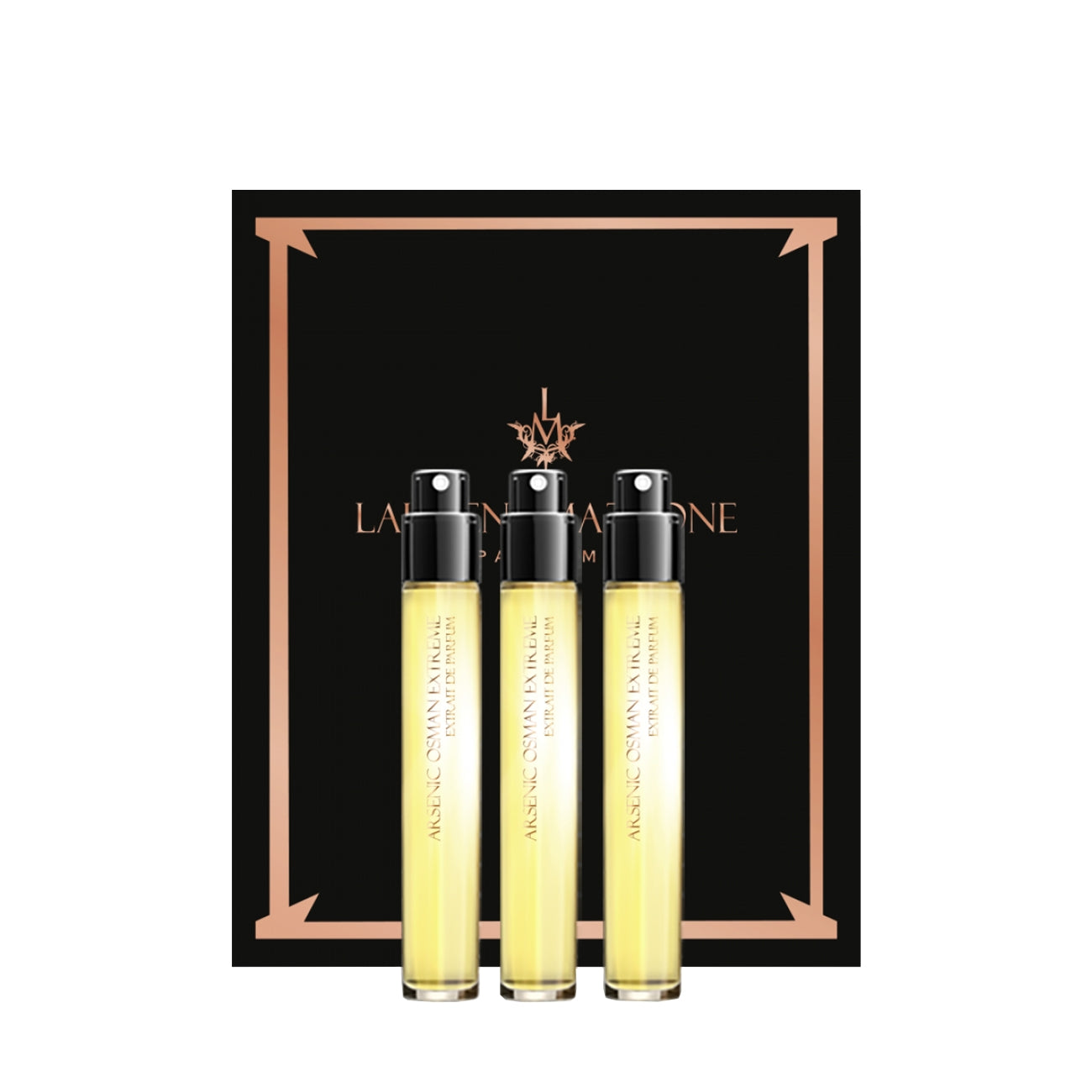 Set Trio, Laurent Mazzone, Arsenic Osman Extreme, Extract de parfum, Unisex, 3 pcs, 15 ml *Miniature