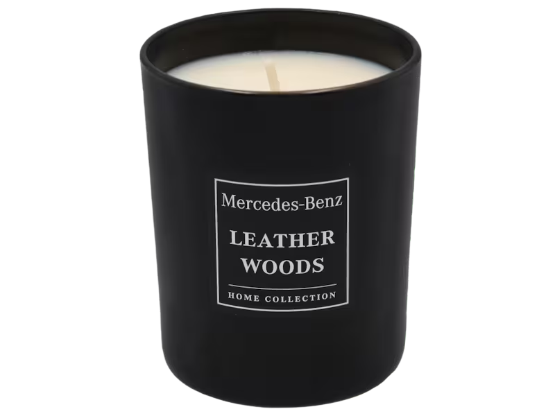 Mercedes-Benz, Leather Woods, Lemnos, Lumânare parfumată, 180 g