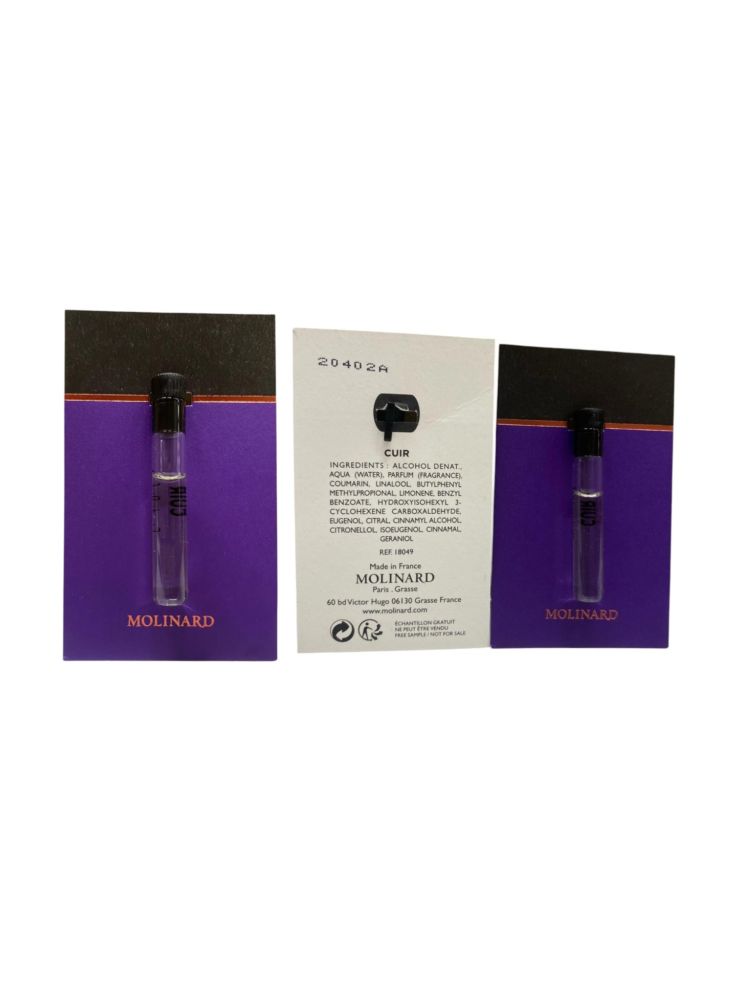 Molinard, Les Elements Collection - Cuir, Apă de parfum, Pentru femei, 1 ml Flacon