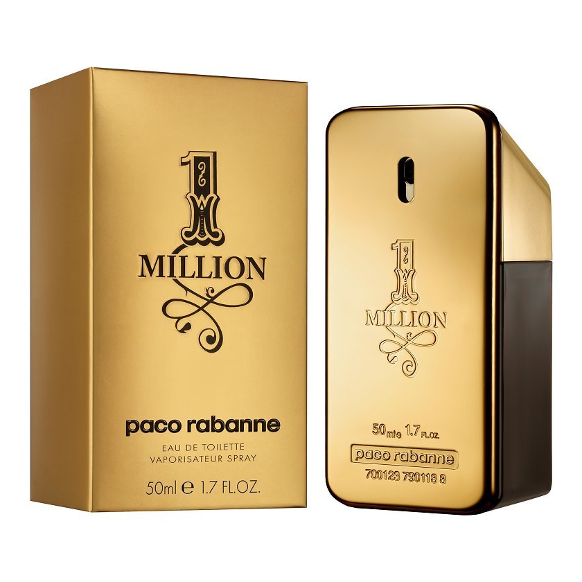 Paco Rabanne, 1 Million, Apa de toaleta, Barbati, 50 ml