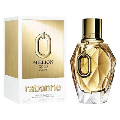 Paco Rabanne, Million Gold, Apă de parfum, Pentru femei, Reincărcabilă, 50 ml