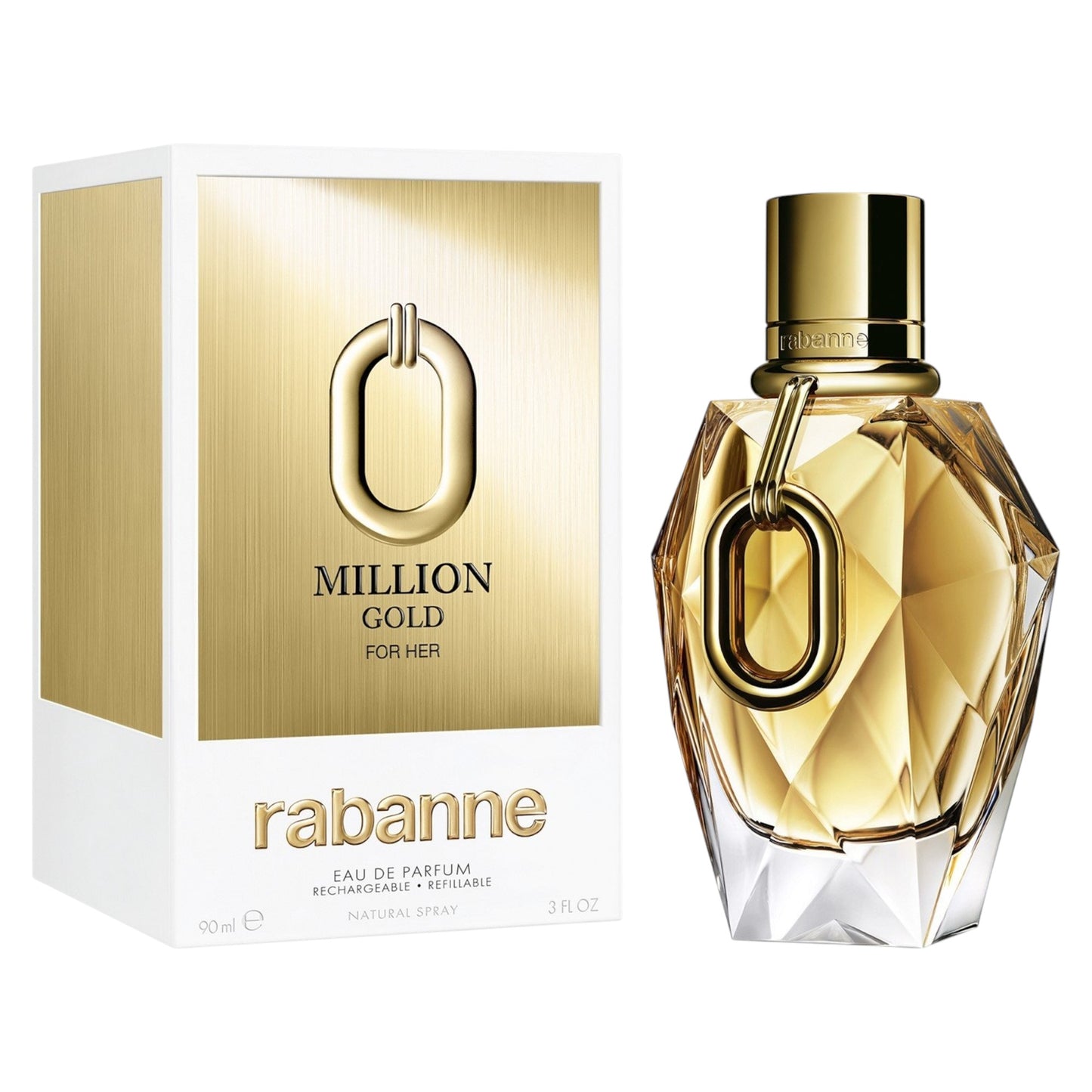 Paco Rabanne, Million Gold, Apă de parfum, Pentru femei, Reincărcabilă, 90 ml