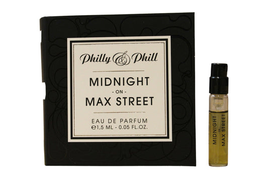 Philly & Phill, Midnight on Maxstreet, Apă de parfum, Unisex, 1.5 ml Flacon